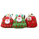 3PCS Christmas Eve Gift Bag Children's Small Gift Bag Christmas Decorations Christmas Eve Gift Bag C C