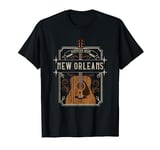 Vintage New Orleans Country Music Guitar Player Souvenirs T-Shirt