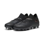 Puma Unisex Youth Future 7 Pro Fg/Ag Jr Soccer Shoes, Puma Black-Puma White, 37.5 EU