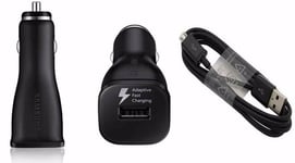 New 15W Fast Charge Car Charger+Cable for Samsung Galaxy S5 S7 S6 Edge NOTE 4 5