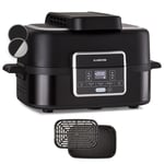 Klarstein Friteuse Sans Huile avec Fonction Vapeur, Friteuse Air Chaud Air Fryer XL 1500W, Mini Friteuse Electrique Sans Huile, Airfryer 5L, Minuterie, Température Réglable, 5 Programmes de Cuisson