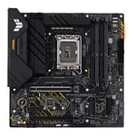 ASUS TUF GAMING B660M-PLUS D4 – Carte mère gaming Intel B660 LGA 1700 mATX (10+1 phases d’alimentation DrMOS, PCIe 5.0, 2 x PCIe 4.0, M.2, Réduit les bruits de fond du microphone, Aura Sync RGB)