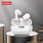 White D'origine Lenovo LP1S Écouteurs TWS Sans Fil Bluetooth 5.0 Casque Étanche Sport Casques Réduction Du Bruit Écouteurs avec Micro ""Nipseyteko