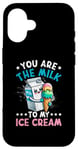 iPhone 16 Funny Italian Food Milk Gelato Ice Cream Case