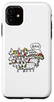 Coque pour iPhone 11 Anti Christmas Bah Humbug Mouton