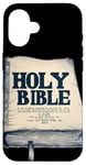 iPhone 16 Pretty Holy Bible Outfit for Books and Christ Lovers Case