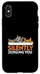 Coque pour iPhone X/XS Vous juger silencieusement