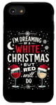 iPhone SE (2020) / 7 / 8 Dreaming Of A White Christmas Wine Holiday Wine Santa Wine Case