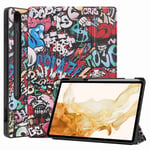 Samsung Galaxy Tab S7 Plus ym. kuviollinen kotelot - Cartoon Graffiti