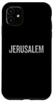 iPhone 11 Jerusalem Vintage City Design Travel Destination Case