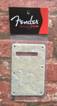 Fender Aged White Moto Pearl Stratocaster Backplate, Made in USA, American Strat