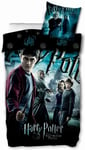 Harry Potter sängkläder - 140x200 cm - Harry Potter och Dumbledore bäddset - 2 i 1 design - 100% bomull