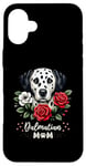 Coque pour iPhone 16 Plus Roses Flowers Dalmatian Mom Dalmatians Dal Dally Dog