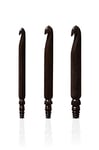 Furls Crochet, Wood, Ebony, Size T (30mm)