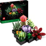 LEGO 10309 Icons Succulents Artificial Plants Set for Adults, Home Décor, Crea