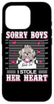 Coque pour iPhone 16 Pro Shih Tzu Dog Valentines Day I Stole Her Heart Valentine