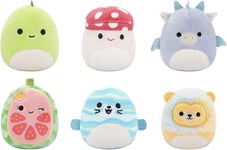 Micromallows Squishmallows Original 6-Pack – Cortez Caterpillar, Dane Dragon,