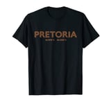 South Africa City Coordinates - Pretoria T-Shirt