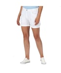 Regatta Womens Pemma Organic Coolweave Cotton Summer Shorts - White - Size 18 UK