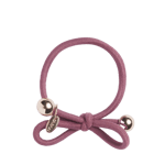 IA BON Hair Tie with Gold Bead - Mauve Lila