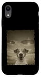 Coque pour iPhone XR Jack Russell Chien Selfie Vieux Téléphone Photo Drôle Observation OVNI