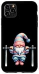 Coque pour iPhone 11 Pro Max Funny Working Out Gnome With Pull-Up Bar For Fitness Lover