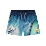 Molo Niko Boardshorts Surf Art Blue Chill | Blå | 122/128 cm