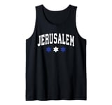 Jerusalem Classy College Retro Style Novelty Souvenir Tank Top