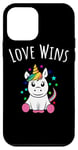 Coque pour iPhone 12 mini Mois de la fierté LGBTQ Gay et Lesbian Unicorn Love Wins