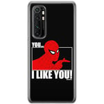 ERT GROUP Coque de téléphone Portable pour Xiaomi MI Note 10 Lite Original et sous Licence Officielle Marvel Motif Spider Man 034 adapté à la Forme du téléphone Portable, Coque en TPU