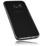 mumbi Coque pour Samsung Galaxy S6 Edge transparent noir (Ultra Slim - 0.55 mm) (import Allemagne)