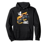 4 Year Old Shirt 4th Birthday Boy Monster Truck Car T Shirt Pullover Hoodie