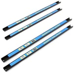 Xpotool - Kit Barres Porte-outils 4x61cm Barres magnétiques Acier Rangement accessoires Atelier Montage mural - blau