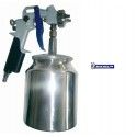 Pistolet ? peinture par aspiration aluminium 1 litre pour compresseur MICHELIN