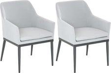 Fauteuil De Jardin En Aluminium Et Textilène (Lot De 2)