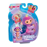 FINGERLINGS - Magic Moods Elise - Accroche Elise à Ton Doigt - Peluche Électronique pour Enfants dès 5 Ans - Singe Intéractif 70 Sons et Réactions Amusantes - Idée Cadeau - Piles Incluses