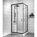 Cabine de Douche Dakota - 80 x 80 x 190 cm - Badplaats - Noir Cabine de Douche Dakota - 100 x 100 x 190 cm - Badplaats - Noir