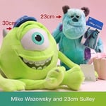 Disney Kawaii Sulley Mike Wazowski Monsters University Plyschdjur Leksakssatser Söta Pixar Dockor För Pojke Flicka Födelsedagspresent [DB] Mike and 23cm Sulley