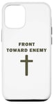 iPhone 12/12 Pro Front Toward Enemy – Christian Faith Military Cross of Jesus Case