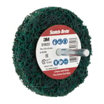 Scotch-brite™ clean & strip xt pro extra cut sliperondell, 75 mm x 25 mm x 6 mm, a xcrs, grønn