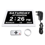 Digital Calendar Clock Day Date Clock 12 Custom Alarm 8 Languages For Seniors