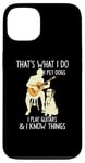 Coque pour iPhone 13 That What I Do I Pet Dogs I Play Guitars & I Know Things