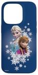 Coque pour iPhone 14 Pro Disney La Reine des Neiges Anna et Elsa Sisters et Flocons de Neige