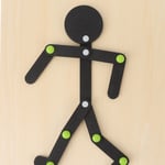 Wooden Stickman Toy Movement Limbs Educational Stick Man Puzzle Toy Wit SG5