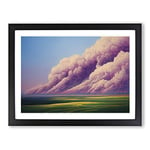 Striking Cloudy Sky H1022 Framed Print for Living Room Bedroom Home Office Décor, Wall Art Picture Ready to Hang, Black A4 Frame (34 x 25 cm)