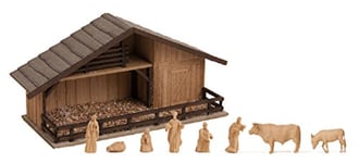 Noch 14394 Crèche de Marché de Noël avec Figurine, Multicolore