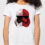 T-Shirt Femme Casque Stormtrooper Effet Cubiste - Star Wars - Blanc - S