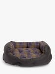 Barbour Tartan Quilted Dog Bed, Olive Green