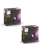 Philips Hue - 2x Lily XL Spot Light -  White & Color Ambiance - Bundle