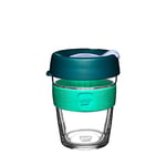 KeepCup Brew, Reusable Coffee Cup - Tempered Glass and Splashproof Sipper, M 12oz/340ml - Eventide